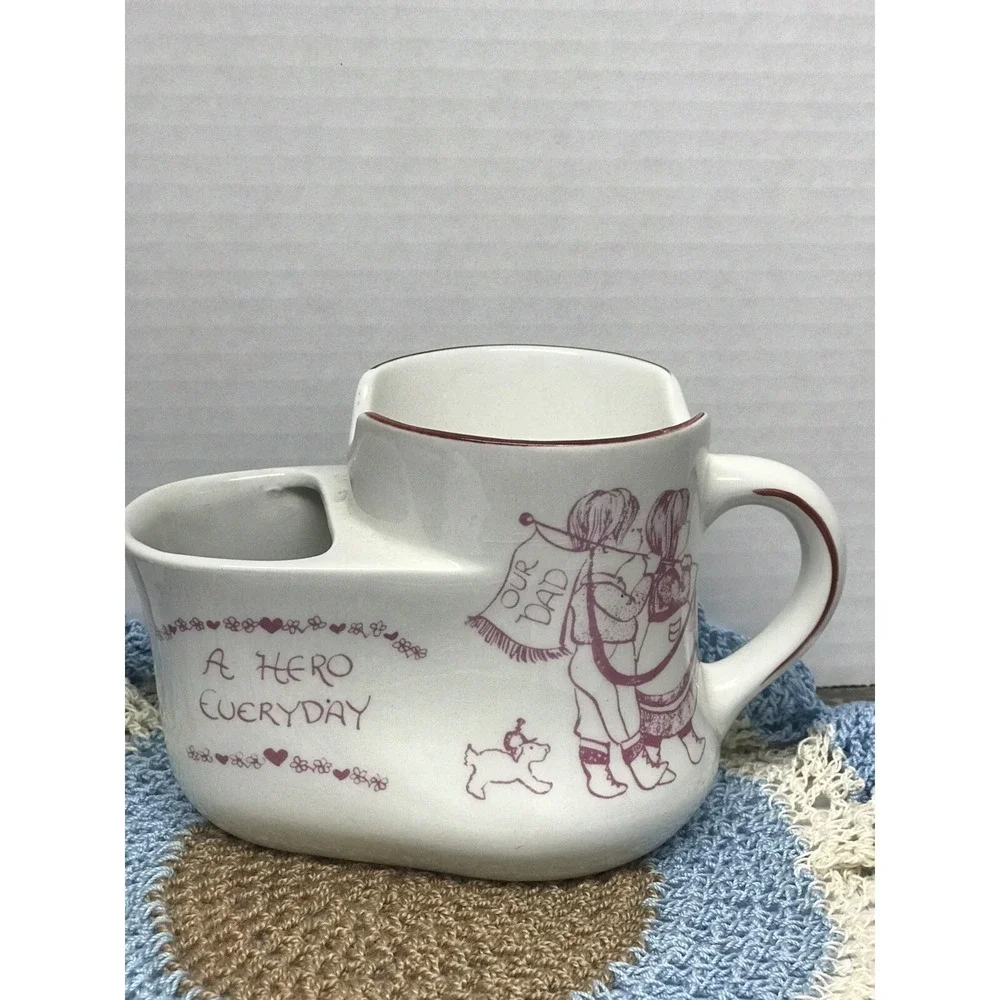 ROYAL CROWNFORD Ironstone Hero Everyday Mustache Razor Brush Cup‎ Holder England
